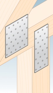 Destička perforovaná PP 1 DMX 40x80 zinkovaný plech